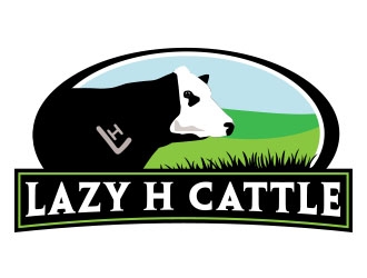 Lazy H Cattle logo design by Vincent Leoncito