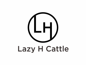 Lazy H Cattle logo design by afra_art