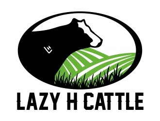 Lazy H Cattle logo design by ruki
