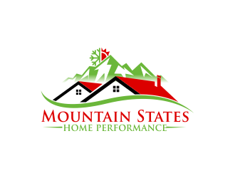 Mountain States Home Performance logo design by qqdesigns