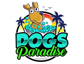 Dogs Paradise  logo design by MAXR