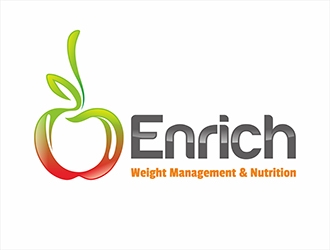 Enrich - Weight Management & Nutrition logo design by gitzart