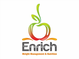 Enrich - Weight Management & Nutrition logo design by gitzart