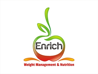 Enrich - Weight Management & Nutrition logo design by gitzart