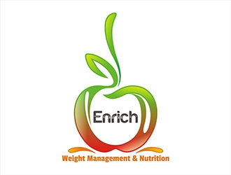 Enrich - Weight Management & Nutrition logo design by gitzart