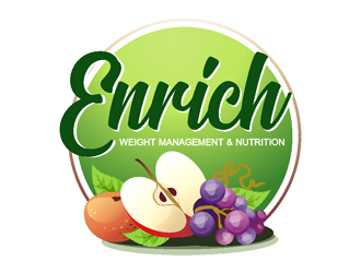 Enrich - Weight Management & Nutrition logo design by coco