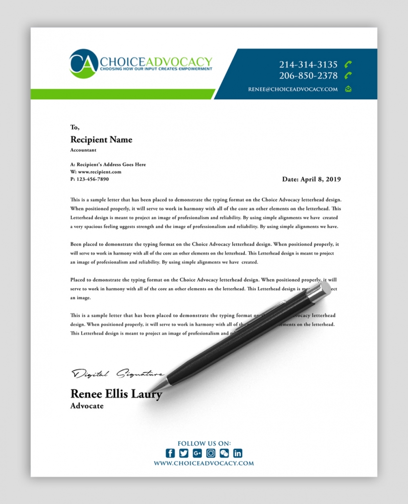 Choice Advocacy logo design by abss