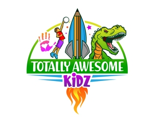 Totally Awesome Kidz logo design by DreamLogoDesign