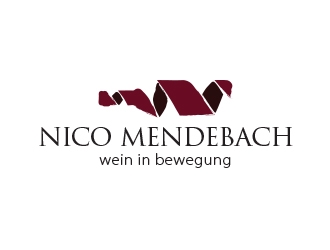 nico medenbach - wein in bewegung logo design by yippiyproject