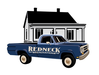 Redneck Renovation logo design by DreamLogoDesign