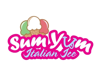 Sum Yum Italian Ice logo design by IjVb.UnO