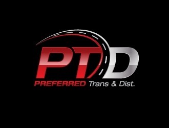 PREFERRED Transport & Distribution; PTD,  logo design by designoart
