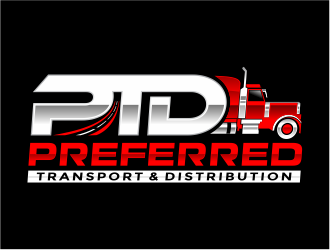 PREFERRED Transport & Distribution; PTD,  logo design by mutafailan