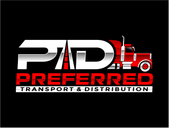PREFERRED Transport & Distribution; PTD,  logo design by mutafailan