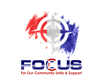 FOCUS: For Our Community Unity & Support logo design by ROSHTEIN