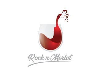 Rock n Merlot logo design by ShadowL