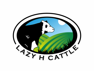 Lazy H Cattle logo design by huma