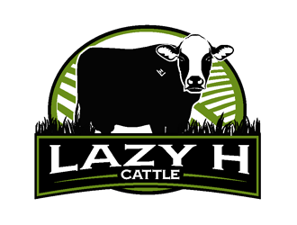 Lazy H Cattle logo design by coco