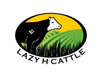 Lazy H Cattle logo design by done