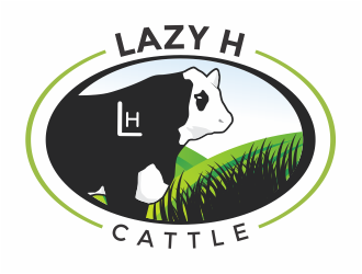 Lazy H Cattle logo design by mutafailan