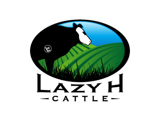 Lazy H Cattle logo design by torresace