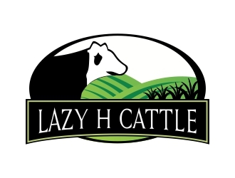 Lazy H Cattle logo design by berkahnenen