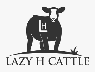 Lazy H Cattle logo design by careem