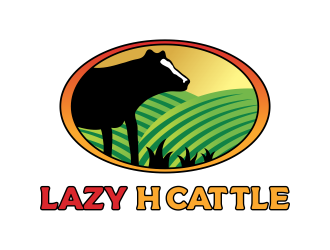 Lazy H Cattle logo design by graphicstar
