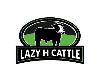 Lazy H Cattle logo design by samuraiXcreations