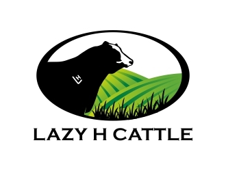 Lazy H Cattle logo design by ruki