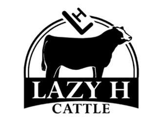 Lazy H Cattle logo design by ingepro