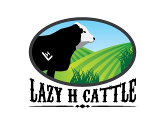 Lazy H Cattle logo design by rujani