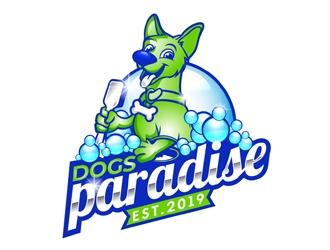 Dogs Paradise  logo design by DreamLogoDesign