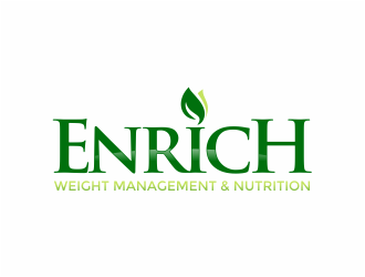 Enrich - Weight Management & Nutrition logo design by mutafailan