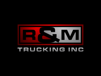 R&M Trucking Inc logo design by dewipadi