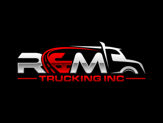 R&M Trucking Inc logo design by hidro