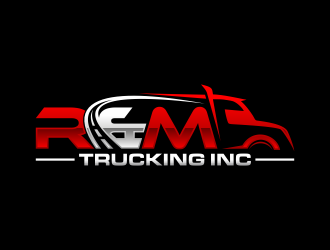 R&M Trucking Inc logo design by hidro