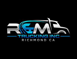 R&M Trucking Inc logo design by hidro