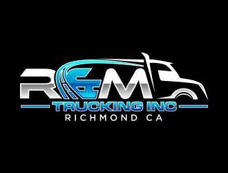 R&M Trucking Inc logo design by hidro