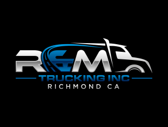 R&M Trucking Inc logo design by hidro