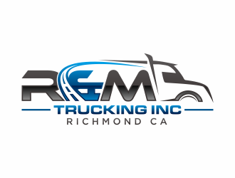 R&M Trucking Inc logo design by hidro
