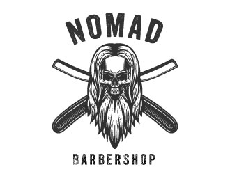 Nomad BarberShop logo design by AYATA