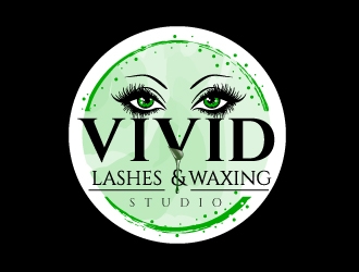 VIVID, LASHES & WAXING STUDIO logo design by jaize