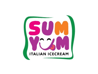 Sum Yum Italian Ice logo design by Foxcody