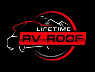 Lifetime RV Roof logo design by MAXR