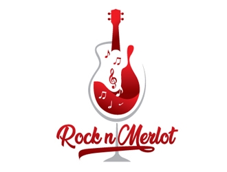 Rock n Merlot logo design by gogo