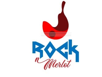 Rock n Merlot logo design by ruthracam