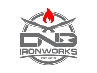 DnD Ironworks logo design by josephope