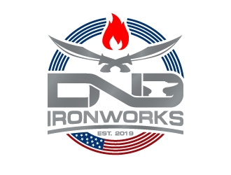 DnD Ironworks logo design by josephope