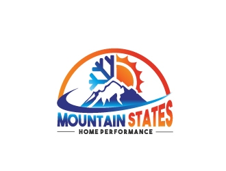 Mountain States Home Performance logo design by samuraiXcreations